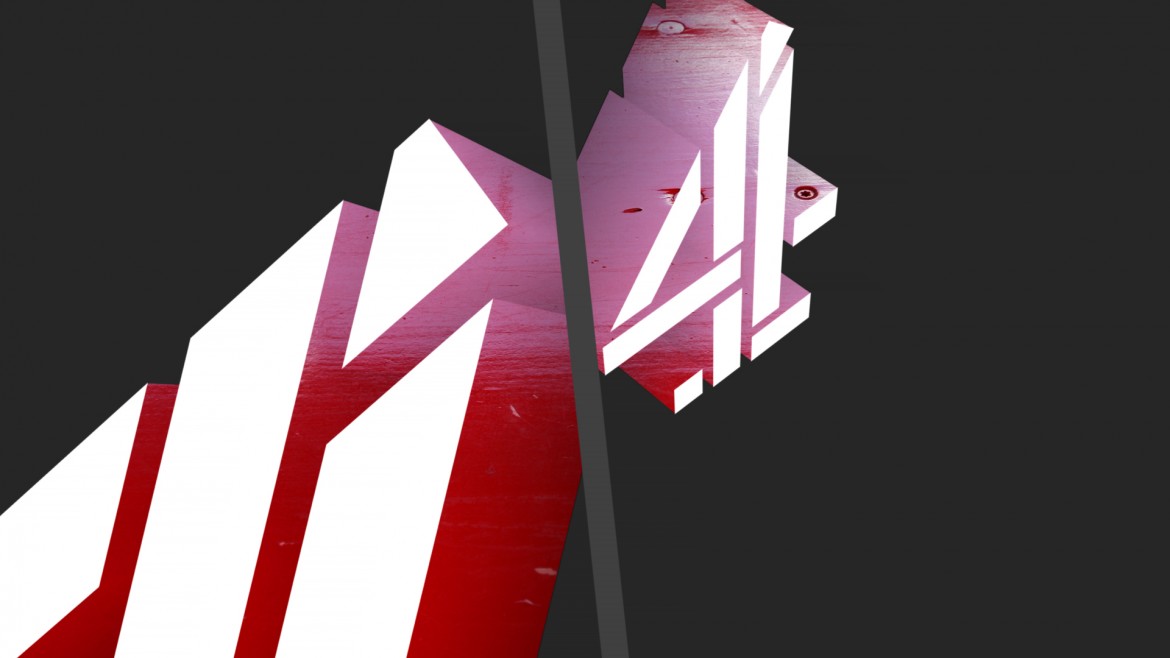 Our cubist Channel 4 logo