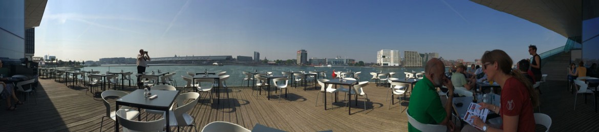 View from terrace towards Centraal Station