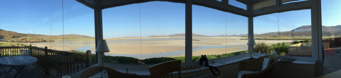 The view from our B&B in Seilebost on the Isle of Harris